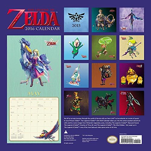 2016 The Legend of ZELDA WALL CALENDAR