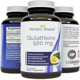 Pure Glutathione Whitening pills Supplement Benefits - Skin Amino Acids + Antioxidants - Food Grade Natural liposomal Capsules - Best for Women and Men - USA Made by Nature Bound