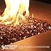 Golden Flame 20-Pound Fire Glass 1/2-Inch Rich-Copper Reflective