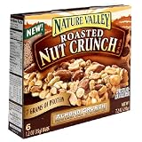 Nature Valley Crunchy Granola Bars, Roasted Almond Crunch, 6-Count Bars (Pack of 6)