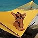 Jumbo Caribbean Hammock - 55 INCH - Soft-Spun Polyester (Yellow)