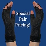 Pair of Thermoskin Carpal Tunnel Glove, Left and Right, Black, Small
