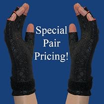Pair of Thermoskin Carpal Tunnel Glove, Left and Right, Black