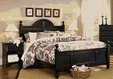 Carolina Furniture 437850 Midnight Cottage Headboard- Queen