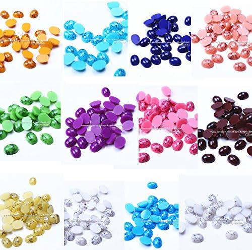 30x classical elegance circular Acrylic nail decoration stone polygon Rhinestone Gem design 3D Nail Art Nail polish accessories (MIX 6 color)