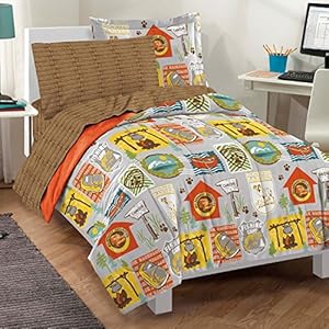 Dream Factory Casual Campout Comforter Set, Twin, Multicolor