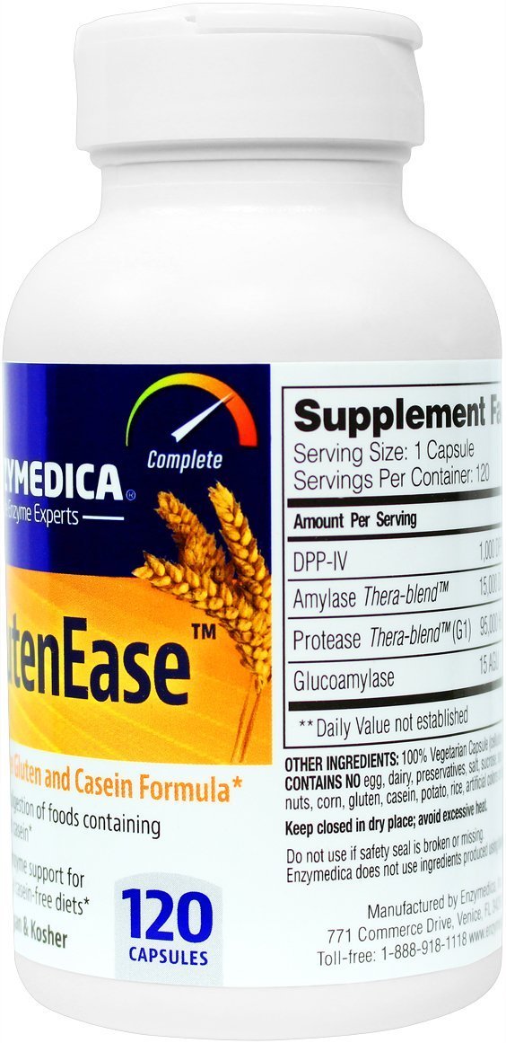 Amazon.com: Enzymedica - GlutenEase, Complete Gluten & Casein ...