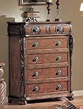 YT Furniture RC8005CH - Rockport Chest with Flip-Top Mirror & Jewelry Stora ....