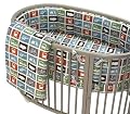 DwellStudio Baby Oval Transportation Multi Fitted Crib Sheet