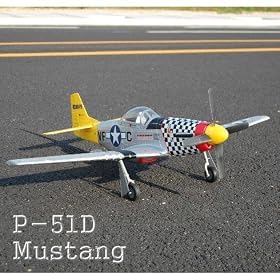 P-51 MUSTANG Airplane ~ Brushless Electric ~ RC - remote Control ~ by Redcat Racing from Toy RC Airplanes