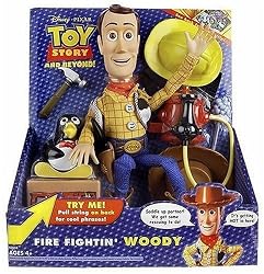 Toy Story Woody Doll-Fire Fightin' Woody