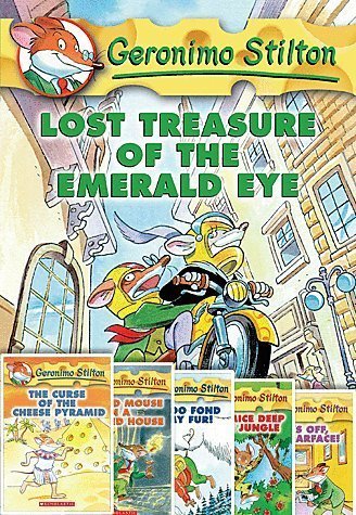 Geronimo Stilton Adventures Pack 1-6; Lost Treasure, Curse of the Cheese Pyramid, Cat and Mouse in a Haunted House, I'm Too Fond of my Fur, Four Mice Deep in the Jungle, Paws Off, Cheddarface