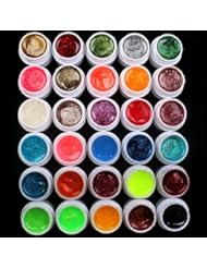 From Amazon.com. Click for details:
 Beauty: Professional Uv Color Builder Gel False Tips Acrylic Nail Art Set for Beauty Salon Shop, 12 16 24 28 30 36 Mixed Color Pure Solid Glitter Shiny Pearl Dust Powder Hexagon Glass Semi-Transparent Effect for Choose (30 Glitter Color) - ry Beauty: Professional Uv Color Builder Gel False Tips Acrylic Nail Art Set for Beauty Salon Shop, 12 16 24 28 30 36 Mixed Color Pure Solid Glitter Shiny Pearl Dust Powder Hexagon Glass Semi-Transparent Effect for Choose (30 Glitter Color) - ry