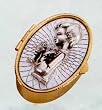 Rosary Case - First Communion - Boy - Oval - IMPORTED FROM ITALY