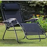 from Suncoast New Porto Garden Lounger Black Garden Chair