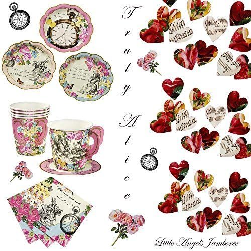Truly Alice In Wonderland Mad Hatter Party Kit Wedding Tea Party For 12 by Truly Alice