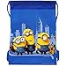 Despicable Me Minions Authentic Licensed Drawstring Bag Backpack (Blue)