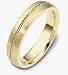 18 Karat Gold and Platinum 5mm Comfort Fit Wedding Band Ring