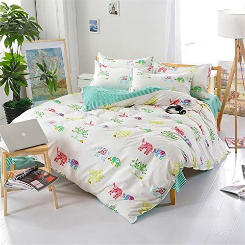 Queen Size Home Decora Cute Quilt Duvet Cover Bedding Set 3pc