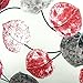 Leaveland Cushion Case Pillow Cover Square 20x20 Inch Cotton Red Grey Leaves