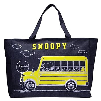 【クリックで詳細表示】ビッグトートバッグ 内ポケット 横ポケット デニム風： スポーツ＆アウトドア