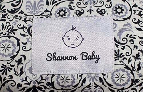 Fleece Lined Shannon Baby Car Seat Cover Lined with Ultra Soft Minky Fleece (Modern Chic with Soft Gray Minky Fleece)