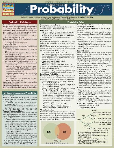 probability quick study reference outline
