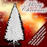 HXT 1015 Blanche 150 cm artificielle arbre de Noël incl trépied en métal, tous nos arbres TUV et SGS testé, difficilement inflammable