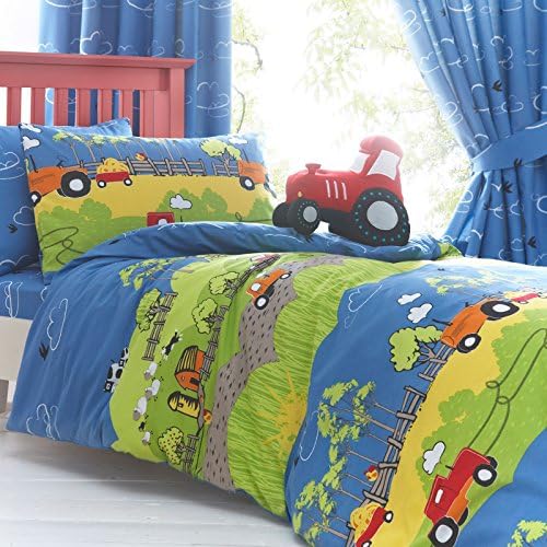 Hilltop Farm Single/US Twin Duvet Cover and Pillowcase Set