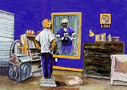LSU Painting - Dream of LSU Football