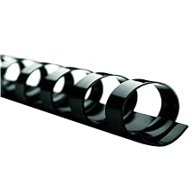 Swingline GBC CombBind Binding Spines, 5/8-Inch, 130 Sheets, Black, 100 Pk (4000092)