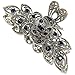 Suoirblss Women Fashion Retro Metal Alloy Rhinestone Large Size Fancy Hair Claw Jaw Clips PinsÂ Â for Thick Hair (A#)