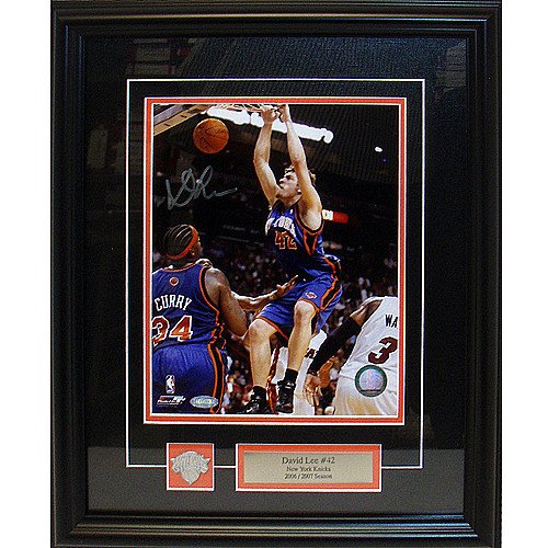 Steiner New York Knicks David Lee Jersey Autographed Photo