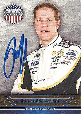 AUTOGRAPHED Brad Keselowski 2014 Wheels American Thunder (#2 Miller Lite Racing) Signed Collectible NASCAR Trading Card with COA