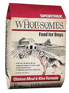 SPORTMiX Wholesome Chicken Meal and Rice Formula Dry Dog Food, 40-Pound Bag