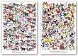 One Hundred Chickens and a Worm-One Hundred Dogs and a Cat Set by Kevin Whitlark 37"x28"