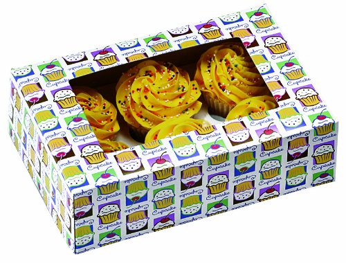 Wilton 415-1207 2-Pack 6 Cavity Cupcake Box, Heaven