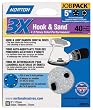 Norton 3225 3X  5" 40 Grit 5 & 8 Hole Universal Vacuum Hole Hook & Loop Sanding Disc - 10 Pack