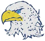 Eagle Head Glitter Temporary Tattoos
