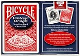 Bicycle Vintage Design Playing Cards New Fan Back - Circa 1894 in rot