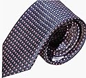 Krawatte von Milano Exclusive, getupft, blau- rosa