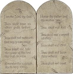 Ten Commandments Relief - Small
