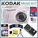 Kodak EasyShare M550 12MP Digital Camera with 5x Wide Angle Optical Zoom and 2.7 Inch LCD in Blue + 4GB Accessory Kit