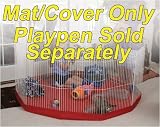 Pet Supplies : Small Animal Playpen Mat/Cover - 8 Panel Size