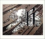 Puddle by Mc Escher. Art Print Poster 25.5 inches width by 21.5 inches height. Highest Quality Art Poster Print