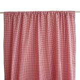 Tadpoles Basics Red Gingham Drapes - 84 by 