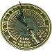 Rome RM2345 Brass Father Time Sundial with Verdigris Highlights