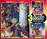 3 in 1, 100/300/500 Pieces Sunset Glow Puzzle