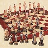 The Battle of Waterloo Handpainted Chess Set