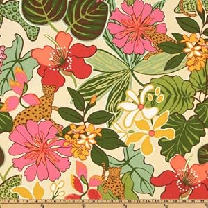 54'' Wide P Kaufmann Indoor/Outdoor Jungle Spring Fabric By The Yard